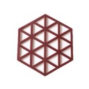 Sousplat de silicone em forma de hexágono 2