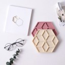 Sousplat de silicone em forma de hexágono C233 5