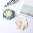 Sousplat de silicone em forma de hexágono 4