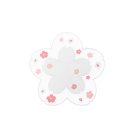 Sousplat flor 15,5 cm Base para chávenas e copos Base decorativa em tecido para mesa em poliéster 4