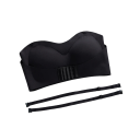 Soutien-gorge autoportant avec fermeture à l'avant Soutien-gorge sans couture Soutien-gorge avec un fort maintien et des bretelles amovibles 4
