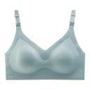 Soutien-gorge d'allaitement avec surface lisse et décolleté en V avec des agrafes sur les bretelles pour un allaitement facile 8