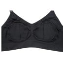 Soutien-gorge d'allaitement et d'expression sans les mains avec des ouvertures dans les bonnets et des agrafes sur les bretelles 12