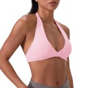 Soutien-gorge de sport pour femme à col ouvert avec un devant croisé et un décolleté en V avec un dos ouvert pour le yoga, le pilates 10