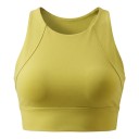 Soutien-gorge de sport pour femmes avec décolleté rond haut et rembourrage, dos en racerback et bande inférieure prolongée 8