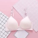 Soutien-gorge en coton pour femmes pour un usage quotidien Bonnets lisses et moulés Bretelles réglables Fermeture à crochets à l'arrière 4