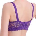 Soutien-gorge en dentelle pour femmes avec nœud Large bord en dentelle sous les bonnets Bretelles en dentelle larges Fermeture 14