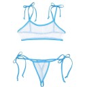 Soutien-gorge et tanga transparent pour femmes P1098 8