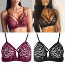 Soutien-gorge sexy pour femmes avec des bonnets fleuris J1064 1