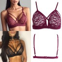 Soutien-gorge sexy pour femmes avec des bonnets fleuris J1064 2
