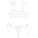 Soutien-gorge transparent et string pour femmes 2