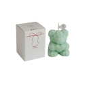Soya geurkaarsje teddybeer decoratief 5 x 4,1 x 6 cm aromatherapeutisch kaarsje voor decoratie en cadeaugebruik 6