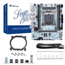 SOYO X99 Hauptplatine Kit mit Intel Xeon E5 2680 V4 Prozessor 14 Kerne 28 Threads 32GB DDR4 ECC REG RAM M.2 Micro-ATX Server Arbeitsstation 4