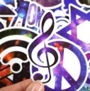 Space Galaxy Stickers - 50 pcs 5