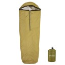 Spací pytel ľahký vodeodolný 210 × 80 cm nylon s hliníkovou fóliou kapucňa so sťahovaním zipsové zapínanie pre kempovanie turistiku 1