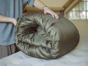 Spací pytel U250 dekový s kapucí (190 + 30) x 75 cm Komfort 6 °C limit 3 °C Pravý zip Sbalený 25 x 43 cm Na kempink a cestování 5