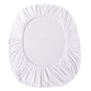 Spannbettlaken 150 × 190 × 30 cm Baumwoll-Elasthan-Spannbettlaken mit Gummi Farbige Matratzenauflage Doppelbett 3