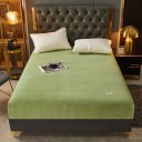 Spannbettlaken aus elastischem Flanell 90 x 200 cm, Glattes weiches warmes Laken, bleibt an Ort und Stelle 2