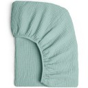 Spannbettlaken für Kinderbett bis 83 × 43 × 5 cm Baumwoll-Musselin Spannbettlaken Ovaler Form Atmungsaktiver Matratzenschutz 10