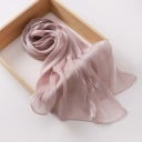 Sparkly Chiffon Hijab 175x75 cm with a Light Sheer Structure for Everyday Wear and Social Occasions 5