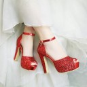 Sparkly Women's Evening Court Shoes 6