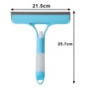 Spatola per finestre 3 in 1 con spruzzatore e microfibra 21,5 × 25,7 cm pulitore multifunzionale per vetri e specchi per la casa 6