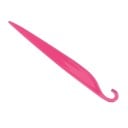 Spatule à pâtisserie en plastique pour gâteaux et desserts Lame fine rétrécie en pointe Extrémité incurvée en forme de crochet Dimensions 21,5 x 3