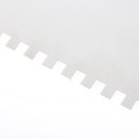 Spatule dentée pour mastic et mortier 20 × 12,2 cm pelle de maçon en acier manche en plastique jaune et noir pour carrelage 2