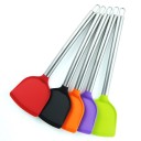 Spatule en silicone avec poignée en acier inoxydable 1