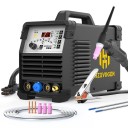 Spawarka HVT250P AC/DC inwerter 4w1 TIG i MMA 5-200 A 220 V 42 x 32 x 19 cm czarna do spawania aluminium stali nierdzewnej i stali 1