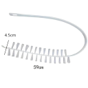 Spazzola di pulizia flessibile 59 cm Rimuovi pelucchi Spazzola per lavatrice e asciugatrice Pulizia delle aperture di ventilazione Spazzola 3