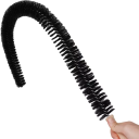 Spazzola di pulizia flessibile 75 cm Spazzola lunga per la pulizia di tubi e polvere Manico in legno Pulizia di asciugatrici, radiatori e sotto 7