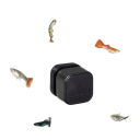 Spazzola magnetica per acquario 3,8 x 3,8 x 3,8 cm Mini pulitore per vetro Raschietto in plastica per alghe per acquari fino a 60 cm Spessore del vetro 2–10 mm 2