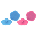 Spazzola massaggiante in silicone per la testa 6,5 x 2,5 cm Spazzolino delicato per neonati Cura dei capelli Massaggio della pelle del cuoio 1