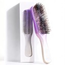 Spazzola per massaggio capelli e cuoio capelluto Spazzola per shampoo Pettine in plastica per districare Design a specchio Contro la rottura dei capelli 1