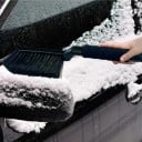 Spazzola per neve con raschietto per ghiaccio 2in1 44 cm Spazzola 17 cm Raschietto 9,5 cm Manico in schiuma Per parabrezza e finestre dell'auto 8