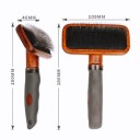 Spazzola per pelo animale con punte morbide e base imbottita Lunghezza 18 cm e testa 10,9 x 4,6 cm Manico sagomato con laccio 3