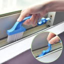Spazzola per pulizia 2in1 per fessure e scanalature delle finestre 18 x 3 cm Paletta per detriti Spazzolino per punti difficili da raggiungere Pulizia 2