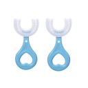 Spazzolino da denti per bambini a forma di U 2-6 anni 2 pz 2