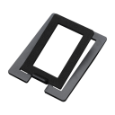 Speaker Stand with Carbon Steel Base for Vibration Damping 15.5 x 11.5 cm Internal 12 x 8 cm for Computer Speakers 1