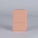 Specchio cosmetico pieghevole 10,8 × 7 cm in PU pelle Specchio compatto per trucco Specchio da tavolo Piccolo specchio portatile da viaggio Specchio colorato 8
