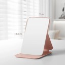 Specchio cosmetico pieghevole 10,8 × 7 cm in PU pelle Specchio compatto per trucco Specchio da tavolo Piccolo specchio portatile da viaggio Specchio colorato 3