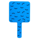 Specchio cosmetico portatile colorato con superficie quadrata Alta definizione Specchio con manico in plastica Strumento per trucco e ciglia 6