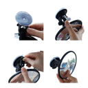 Specchio per auto per bambini 14,5 cm Rotante a 360° Specchio retrovisore interno con ventosa per parabrezza e cruscotto Specchio ausiliario 3