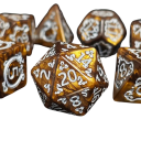 Speelstenen 7 stuks veelvlakkige RPG dobbelstenen voor bordspellen Dungeons & Dragons Fantasy dobbelstenen set voor rollenspellen en bordspellen 2