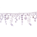 Spetsband med blommiga fransar 10 cm x 91 cm Polyester dekorativt spets för dekoration av kläder, accessoarer och kreativt skapande 3