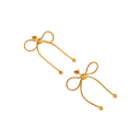 Spherical Earrings 3.8 x 2.82 cm Stainless Steel Bow Delicate Fashion Jewellery for Women Elegant Accessory for Every Day 4