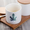 Spice Jar Set with Plant Motif 3 pcs 5