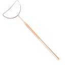 Spiegel voor wimperextensions 14 x 5 x 2,5 cm Vergrotende maansvorm RVS Antislip make-up spiegel met folie Cosmetisch hulpmiddel 8