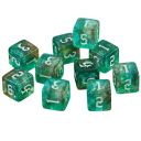 Spielwürfel 10 Stück D6 Acryl Glitzernde Sechswürfel für Brettspiele Rollenspiele Matheunterricht und Gesellschaftsspiele 10